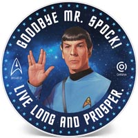 Gedenkkarte Mr. Spock