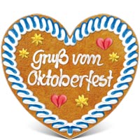Oktoberfest Herz Karte