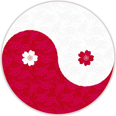 Asian Decorative Greetingcard: Yin Yang